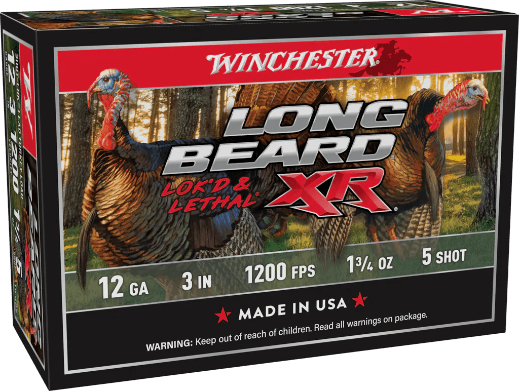 Winchester Ammo STLB1235 Long Beard XR Shot-Lok 12Gauge 3" 1 3/4oz 5Shot 10 Per Box/10 Case