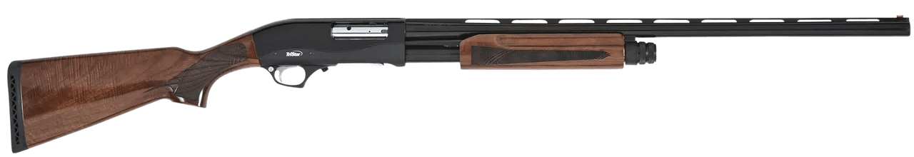 TriStar 23133 Cobra III  Full Size 20 Gauge Pump 3" 5+1 26" Black Vent Rib Barrel, Black Steel Receiver, Fixed Walnut Stock, Beretta/Benelli Mobil Choke Tube, Right Hand