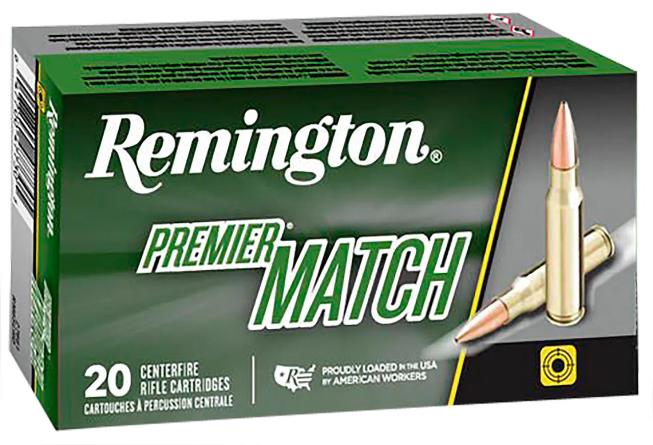 Remington Ammunition 27676 Premier Match 6.8mmRemSPC 115gr Sierra MatchKing BTHP 20 Per Box/10 Case