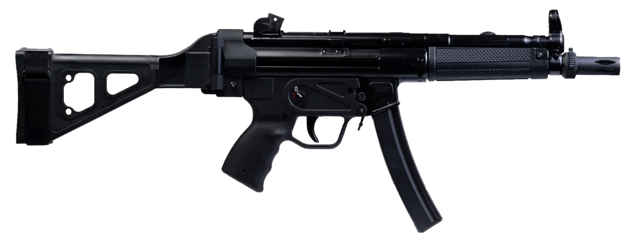 Century Arms HG6034SB-N AP5 P 9mm Luger 30+1 9" Black Threaded Barrel, Black Synthetic SB Tactical Brace, Black Polymer Pistol Grip