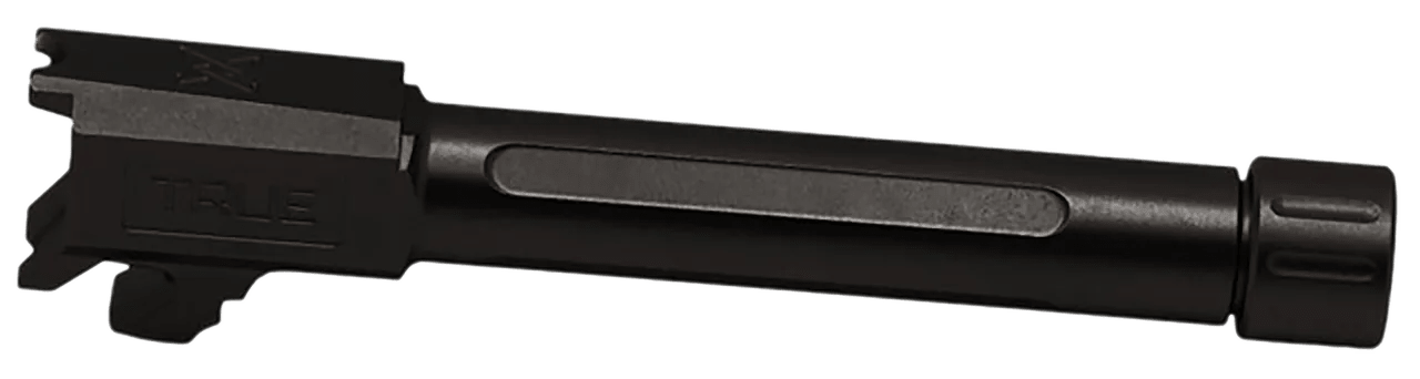 True Precision Inc TPSHCPBXTBL Springfield 9mm Luger 3.70" Threaded Black Nitride Stainless Steel, Fits Springfield Hellcat Pro