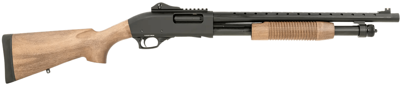 Tokarev USA 21000408 TX3  12 Gauge 18.50" 3" 5+1, Black Metal Finish, Turkish Walnut Stock, Fiber Optic & Ghost Ring Sight (Accepts Mossberg 590 Furniture)