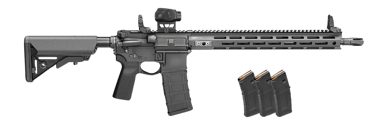 Springfield Armory STV916556BLCV2B5PAC SAINT Victor V2 Gear Pac 5.56 NATO 10+1 16" Black Melonite Barrel, Black Hardcoat Anodize Aluminum Receiver w/Picatinny Rail, M-LOK Handguard, B5 Enhanced SOPMOD