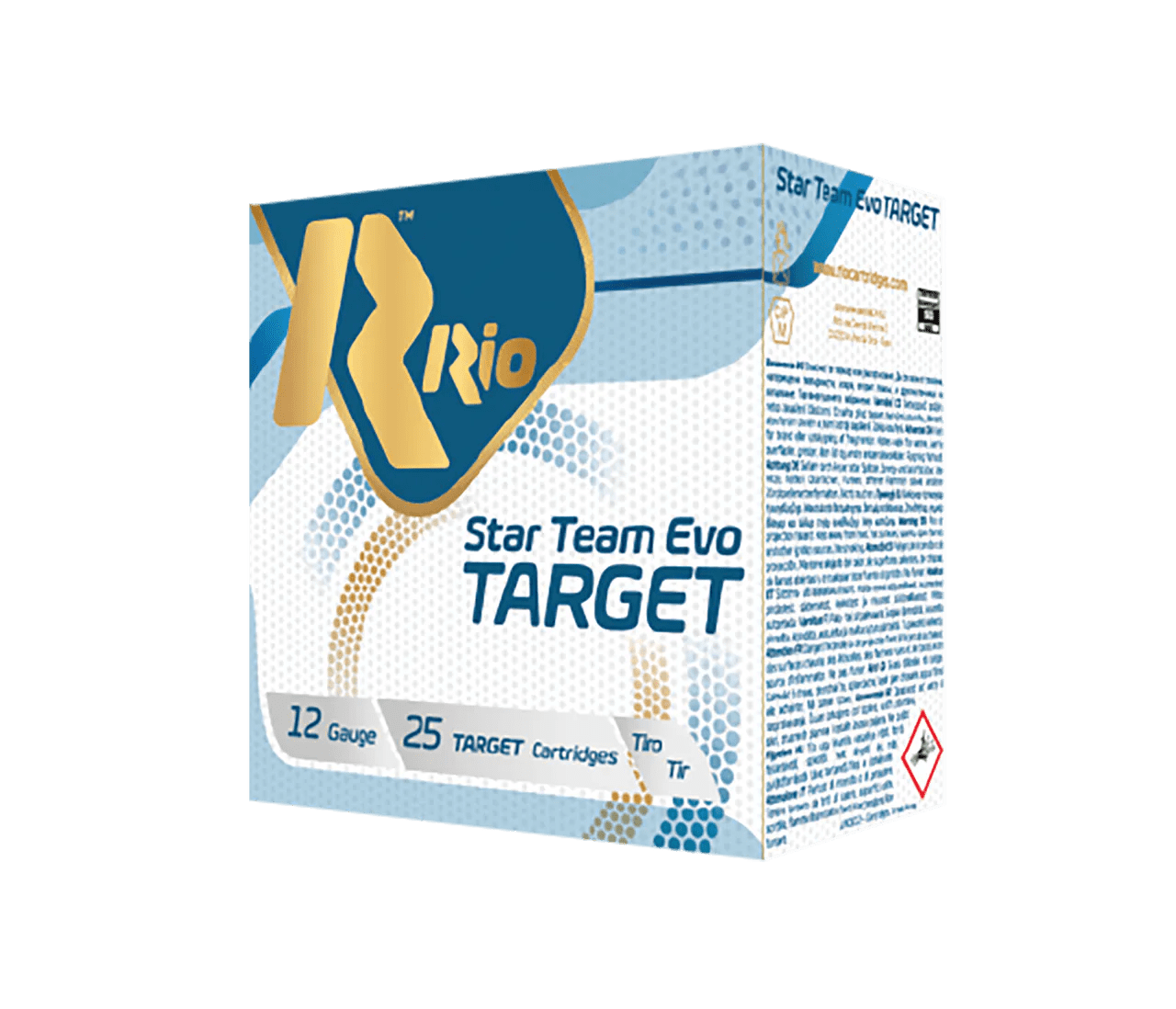 Rio Ammunition STT28LT9 Star Team EVO Target 12Gauge 2.75" 1oz 9Shot 25 Per Box/10 Case