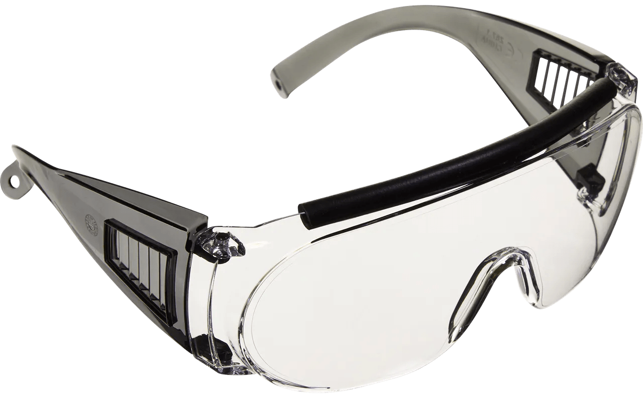 Allen 2169 Fit Over Shooting Glasses Adult Clear Lens Gray Frame