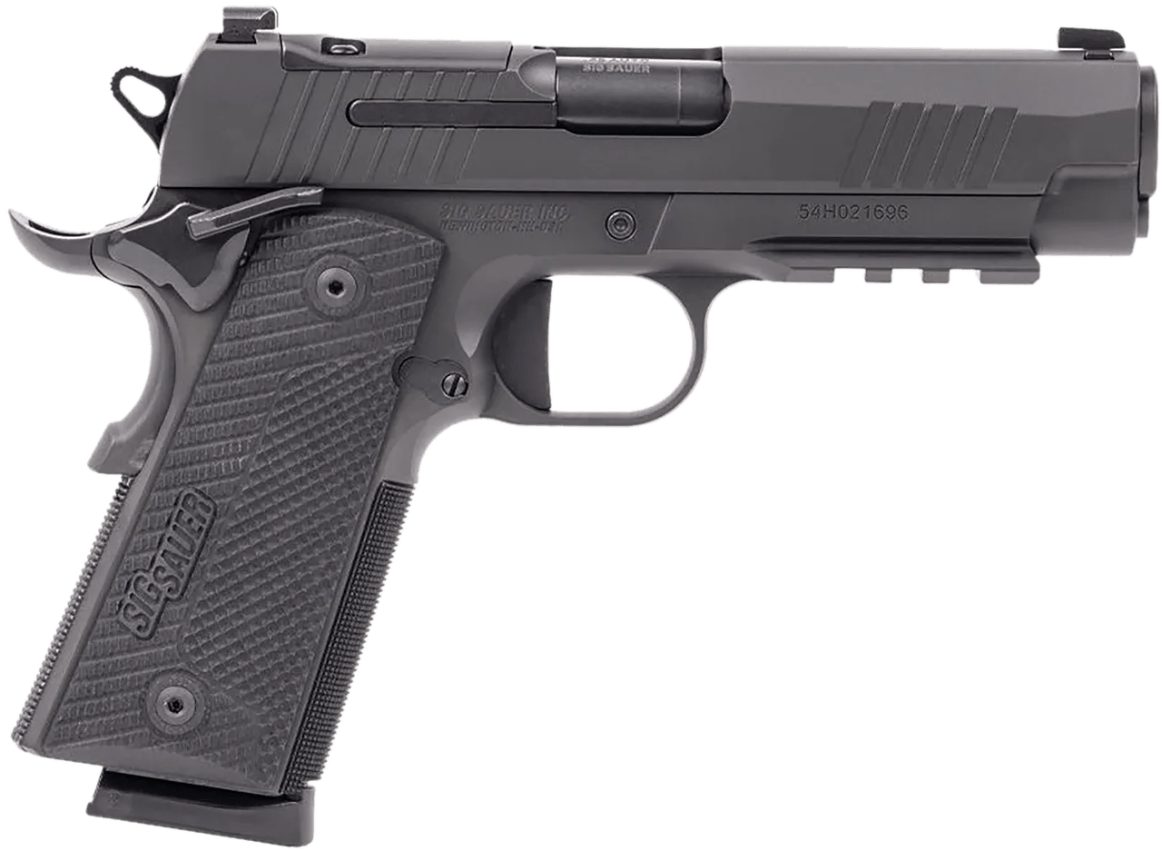 Sig Sauer 1911XCA45BXR3 1911 XCarry 45 ACP 8rd 4.25" Black DLC Black DLC Optic Ready Stainless Steel Slide Black DLC Black G10 Grip