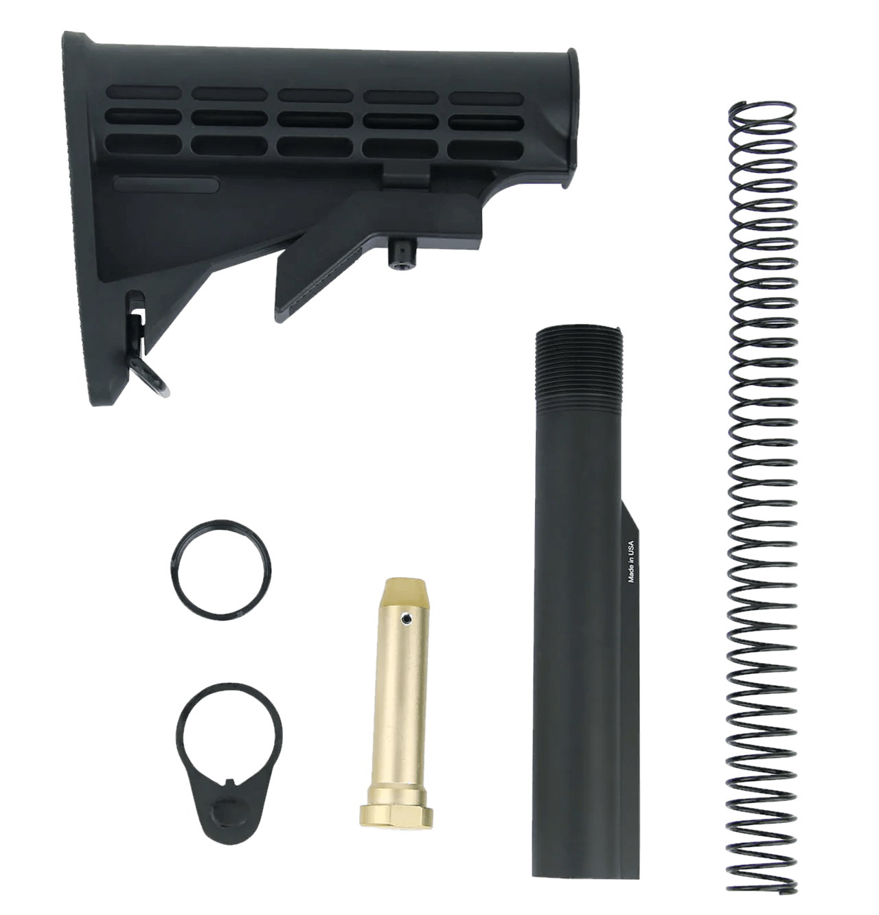 TacFire MAR084 Mil-Spec M4 Stock Kit Black