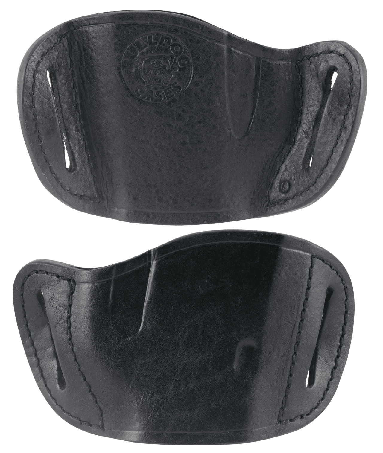 Bulldog MLBL Molded  OWB Black Leather Belt Slide Fits Glock Fits Ruger P85 Fits S&W M&P 40 Right Hand