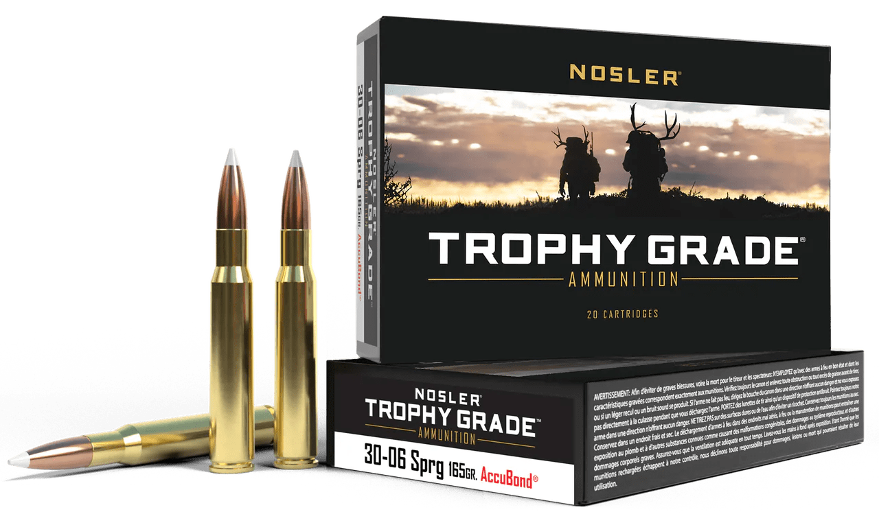 Nosler 60057 Trophy Grade  30-06Springfield 165gr Nosler AccuBond 20 Per Box/10 Case