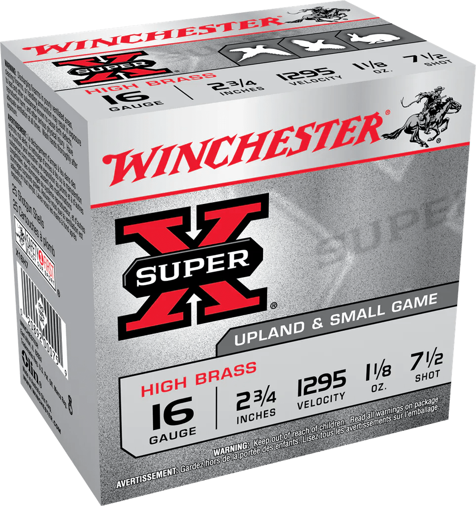 Winchester Ammo X16H7 Super X Heavy Game Load 16Gauge 2.75" 1 1/8oz 7.5Shot 25 Per Box/10 Case