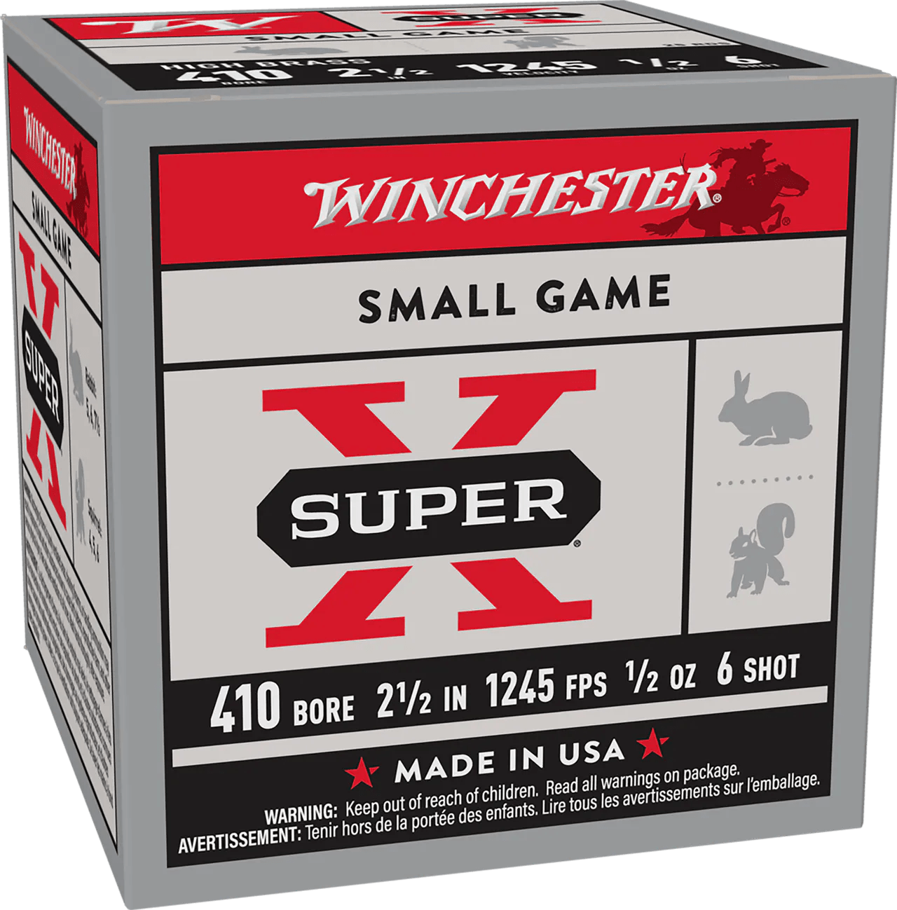 Winchester Ammo X416 Super X Heavy Game Load 410Gauge 2.50" 1/2oz 6Shot 25 Per Box/10 Case