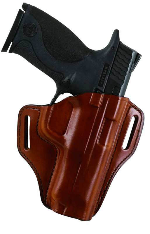 Bianchi 23996 57 Remedy  OWB Size 15 Tan Leather Belt Slide Fits S&W M&P Shield Right Hand
