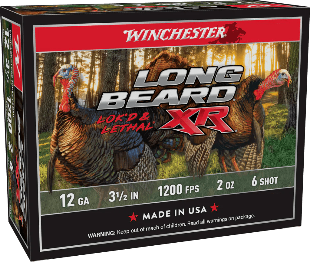 Winchester Ammo STLB12L6 Long Beard XR Shot-Lok 12Gauge 3.50" 2oz 6Shot 10 Per Box/10 Case