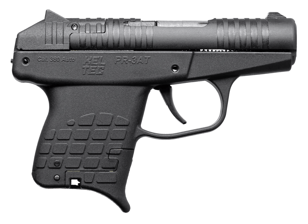 Kel-Tec PR3ATBLK10 PR-3AT Compact Frame 380 ACP 10+1 2.85" Black Rotating Barrel Shroud, Black Polymer Frame