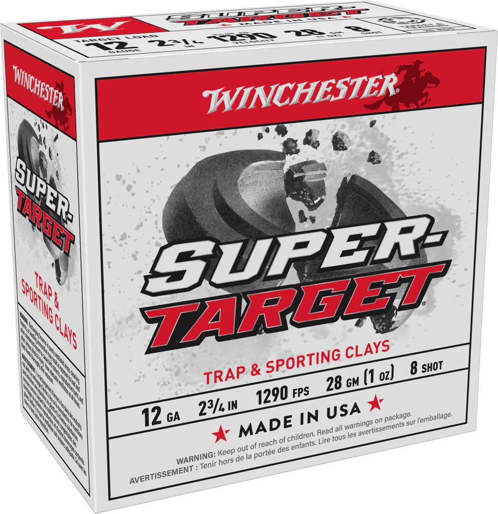 Winchester Ammo TRGT12908 Super-Target Light Target 12Gauge 2.75" 1oz 8Shot 25 Per Box/10 Case