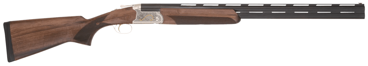 TriStar 33136 Trinity II Full Size 28 Gauge Break Open 3" 2rd 28" Black Over/Under Vent Rib Barrel, Acid Etched w/24K Gold Inlay Stainless Steel Receiver, Fixed Turkish Walnut Stock, Right Hand