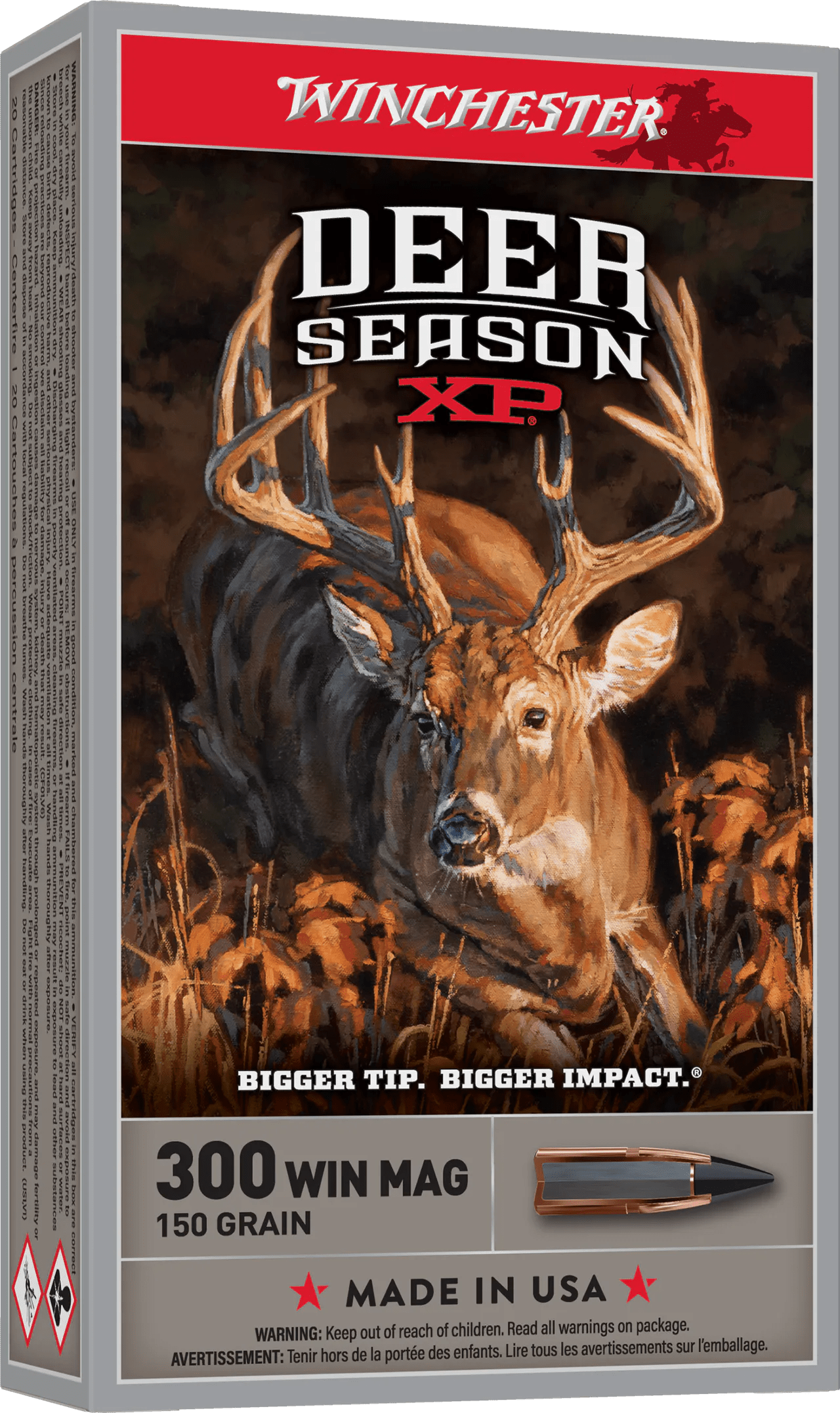 Winchester Ammo X300DS Deer Season XP 300WinMag 150gr Extreme Point 20 Per Box/10 Case