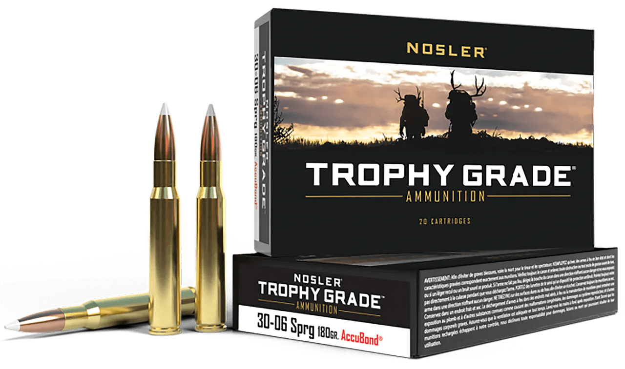 Nosler 46134 Trophy Grade  30-06Springfield 180gr Nosler AccuBond 20 Per Box/10 Case