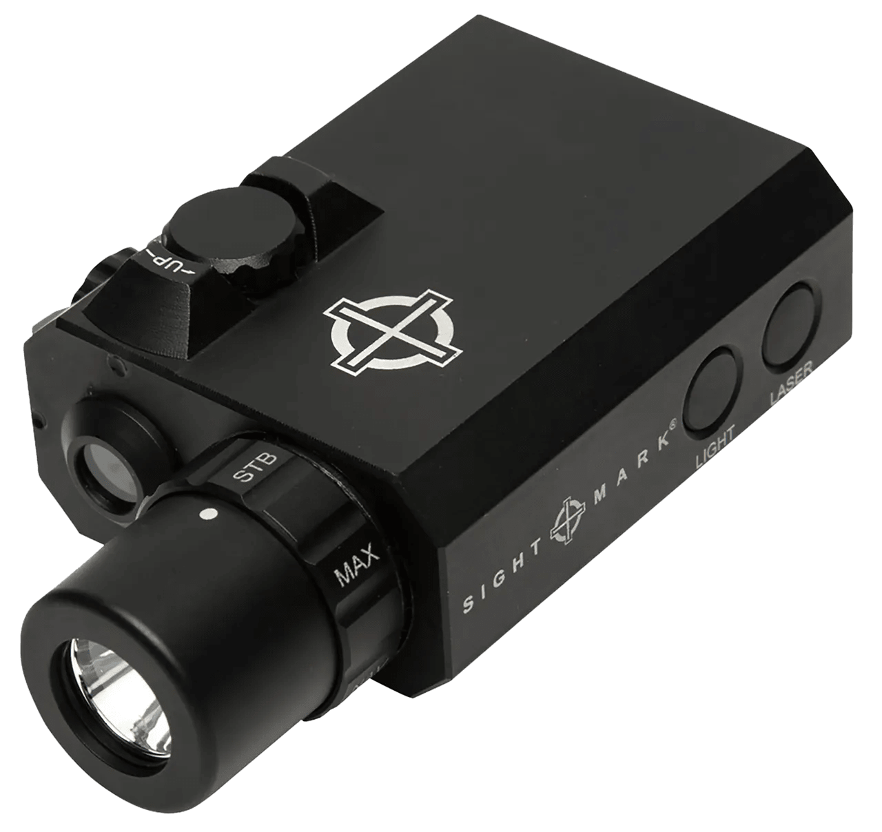 Sightmark SM25012 LoPro Mini Combo Flashlight and Green Laser Sight  Matte Black 300 Lumens White LED