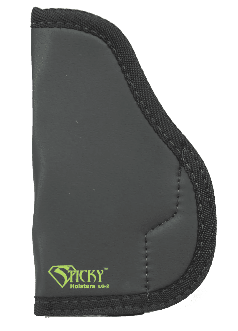 Sticky Holsters LG2 LG-2  Black/Green Latex Free Rubber Fits Med/Lg Semi-Auto Ambidextrous