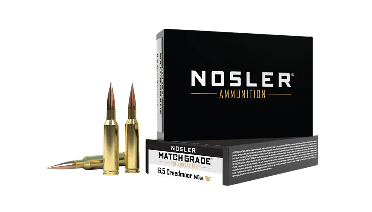 Nosler 60115 Match Grade RDF 6.5Creedmoor 140gr RDF Hollow Point Boat Tail 20 Per Box/10 Case