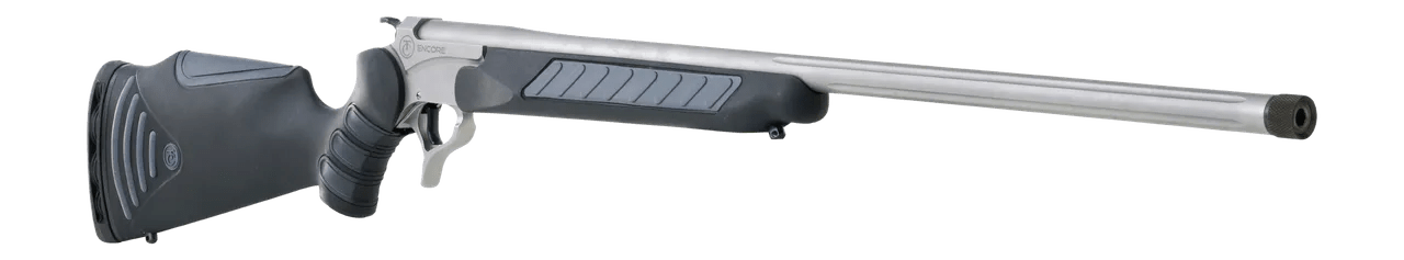 Thompson Center Arms, LLC 8183R Encore ProHunter 6.5 Creedmoor 1rd 26" Stainless Fluted Threaded Barrel, Stainless Steel Drilled & Tapped Receiver, Black FlexTech Synthetic Stock