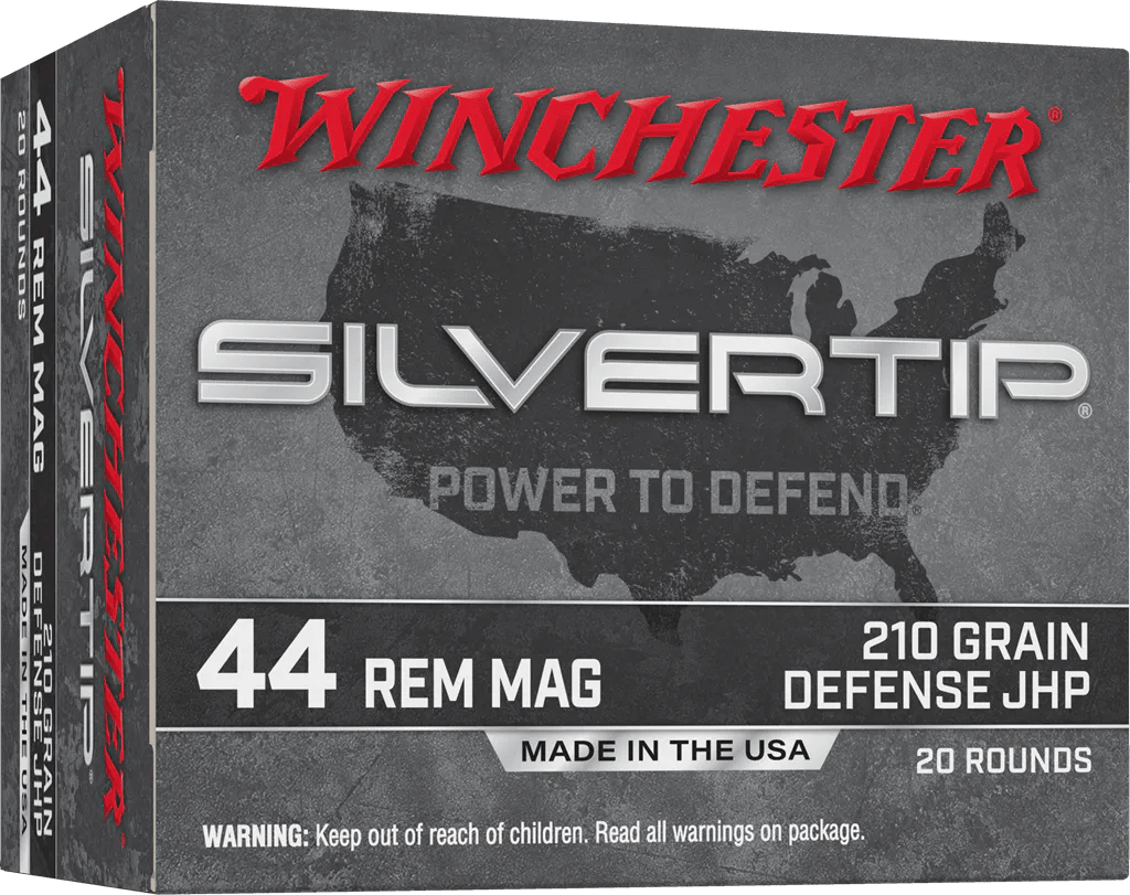 Winchester Ammo W44MST Silvertip  44RemMag 210gr Jacketed Hollow Point 20 Per Box/10 Case