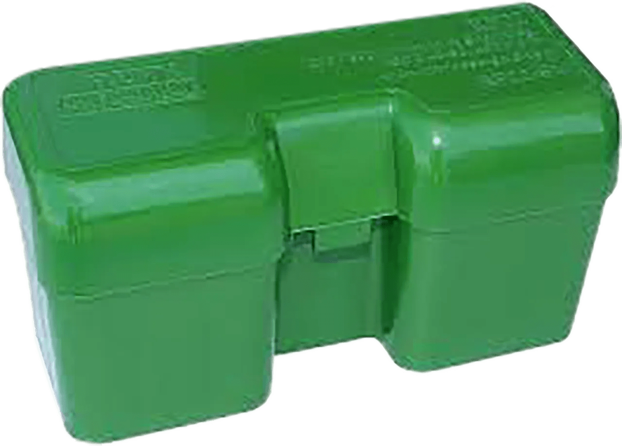 MTM Case-Gard RF22LM10 Ammo Box Flip-Top 375Rem Green Polypropylene 22rd