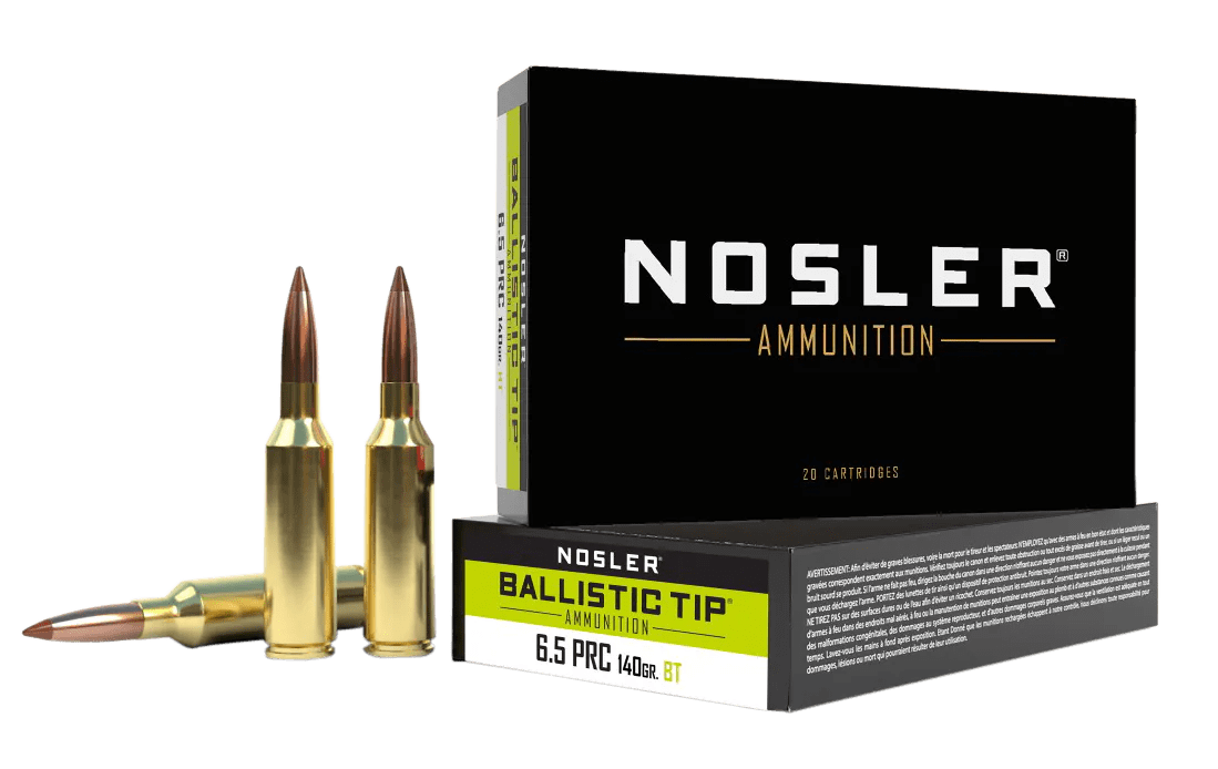 Nosler 43457 Ballistic Tip  6.5PRC 140gr Spitzer Boat Tail 20 Per Box/10 Case
