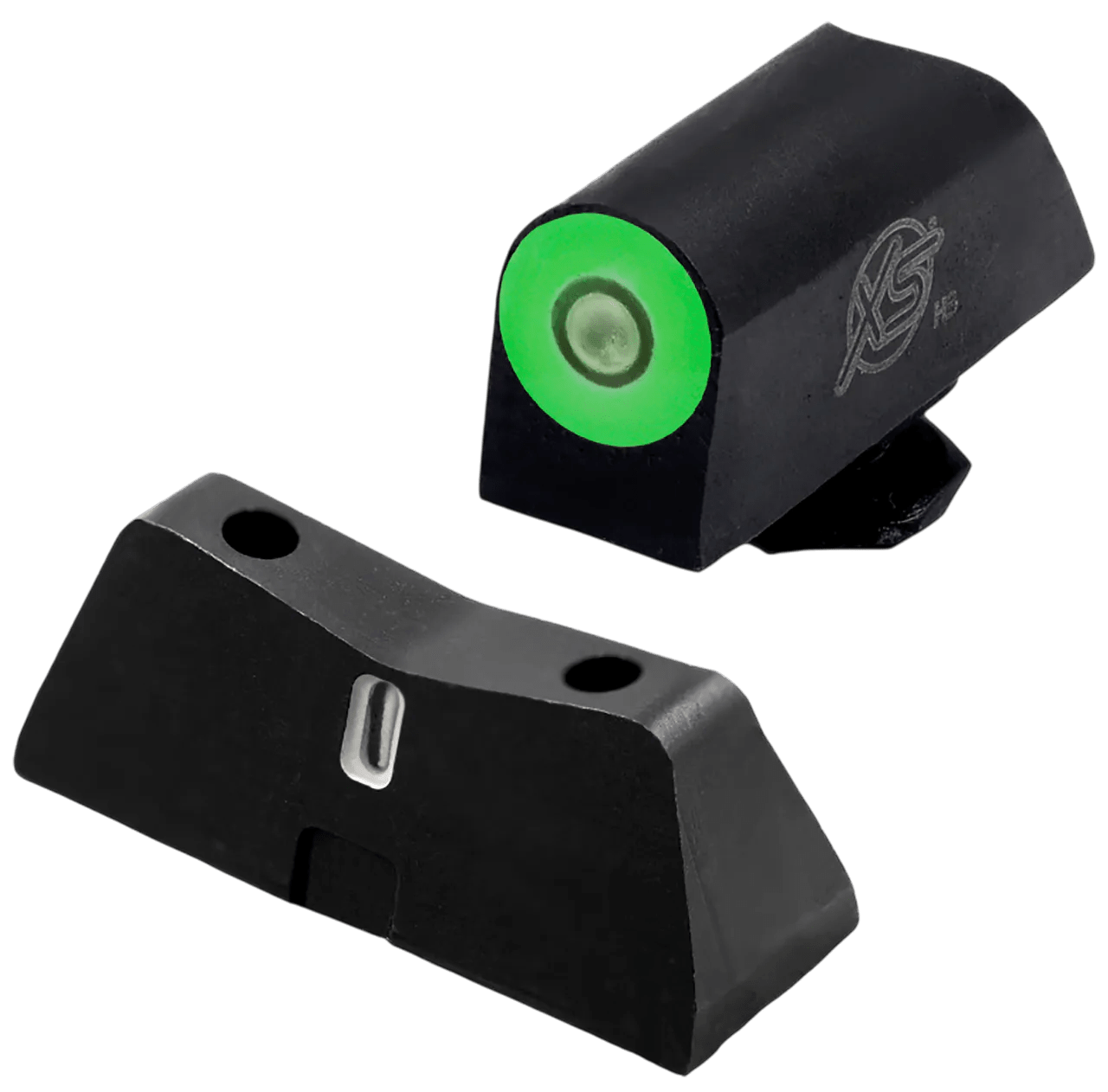 XS Sights GLX201S5G DXT2 Pro Night Sight Set Green Tritium Front/Black Oxide Frame, Compatible w/Glock
