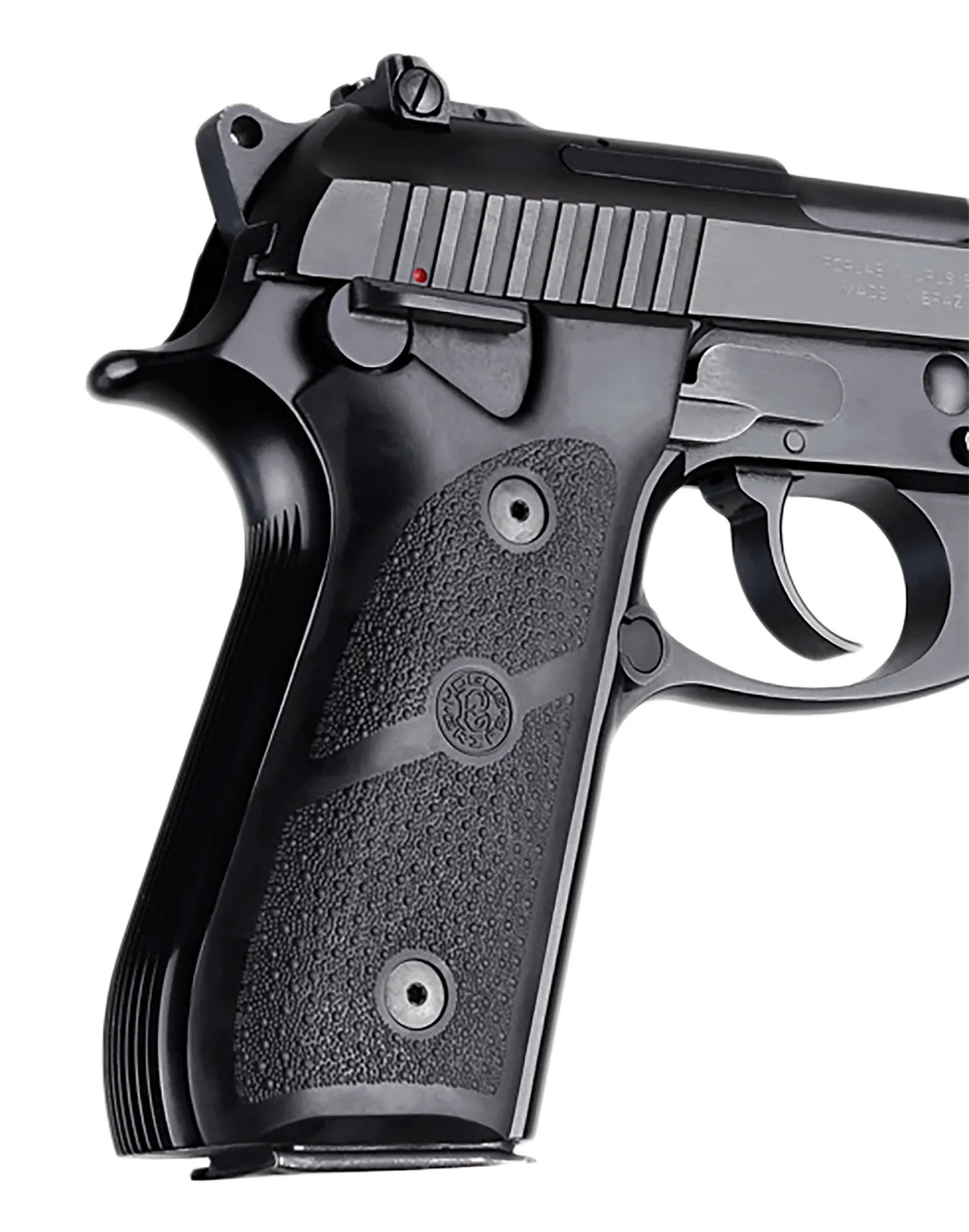 Hogue 99010 Grip Panels  Black Rubber for Taurus PT-92, PT-99