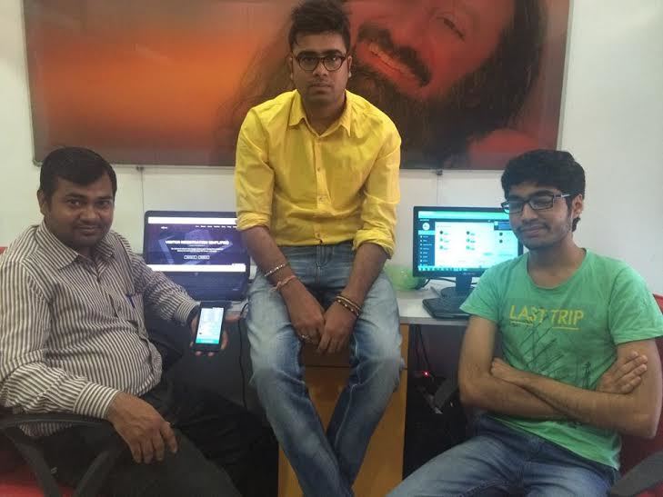 Ramkant Yadav, Developer (Left), Hitesh, Founder (Centre), Vinay Thakar Developer (Right)