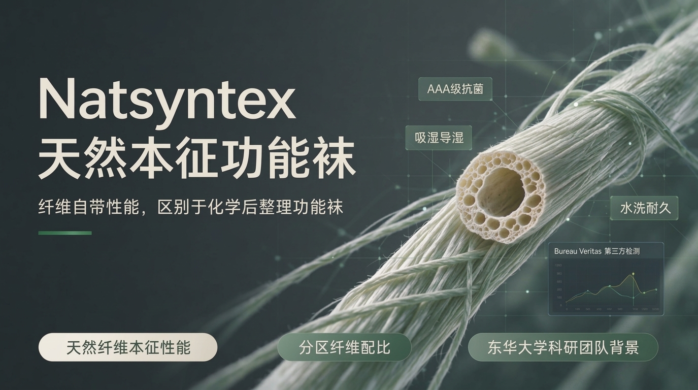Natsyntex品牌视角|打造天然本征功能袜差异化赛道