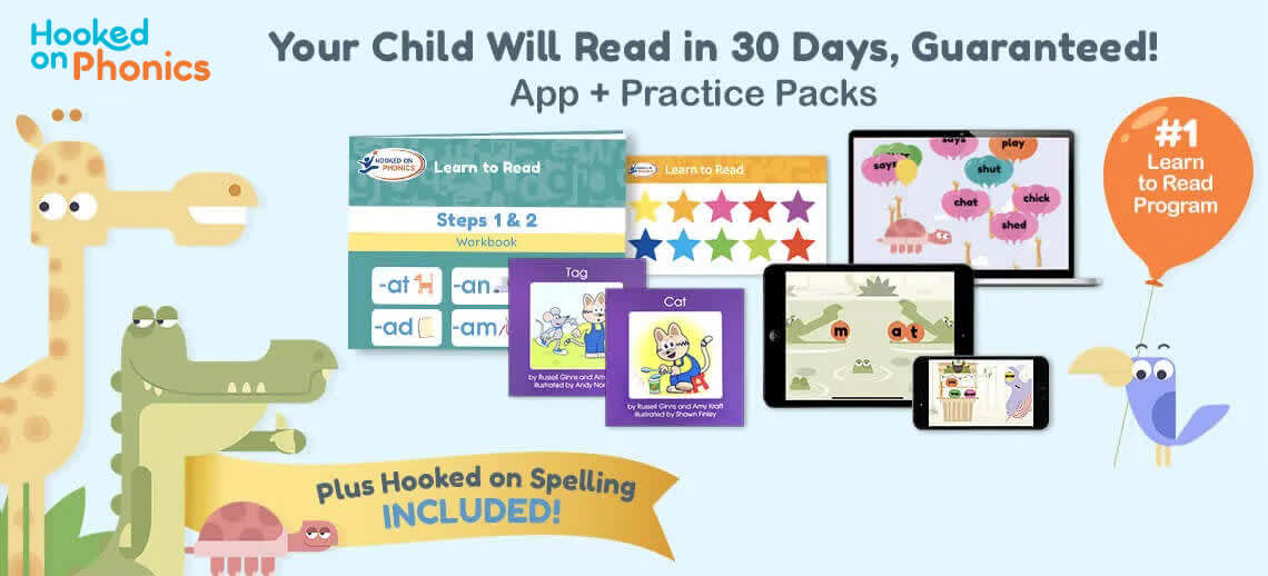 HookedOnPhonics ®  Digital Learn To Read Program