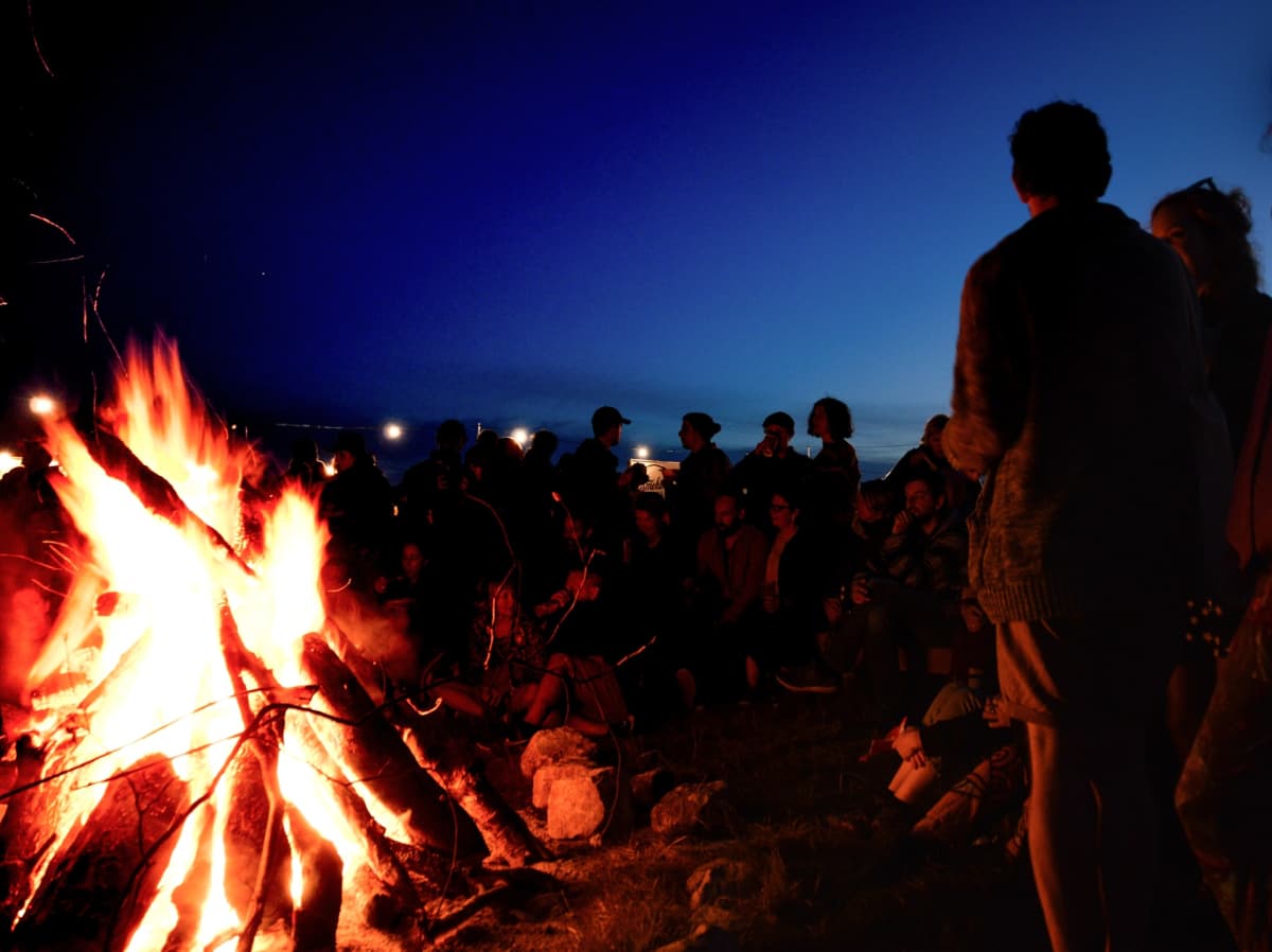 bonfire at the beach