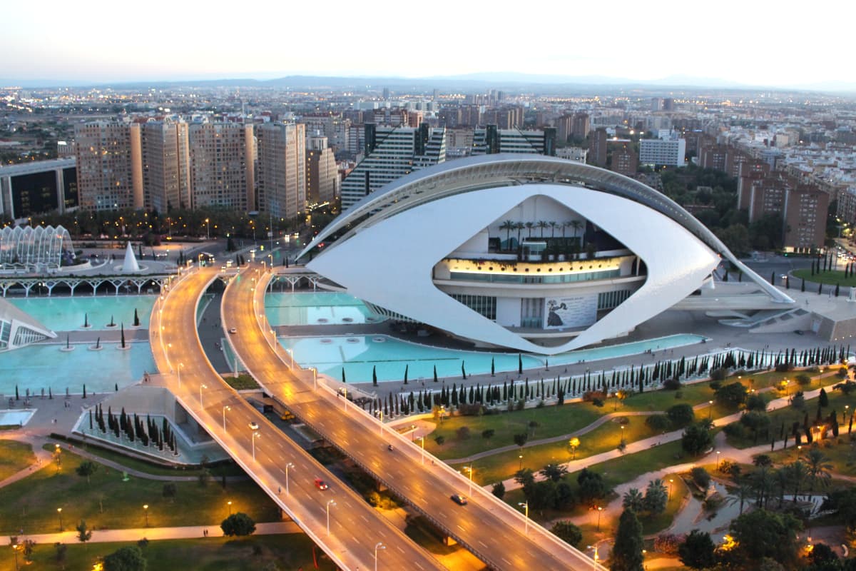 view of Opera House from above