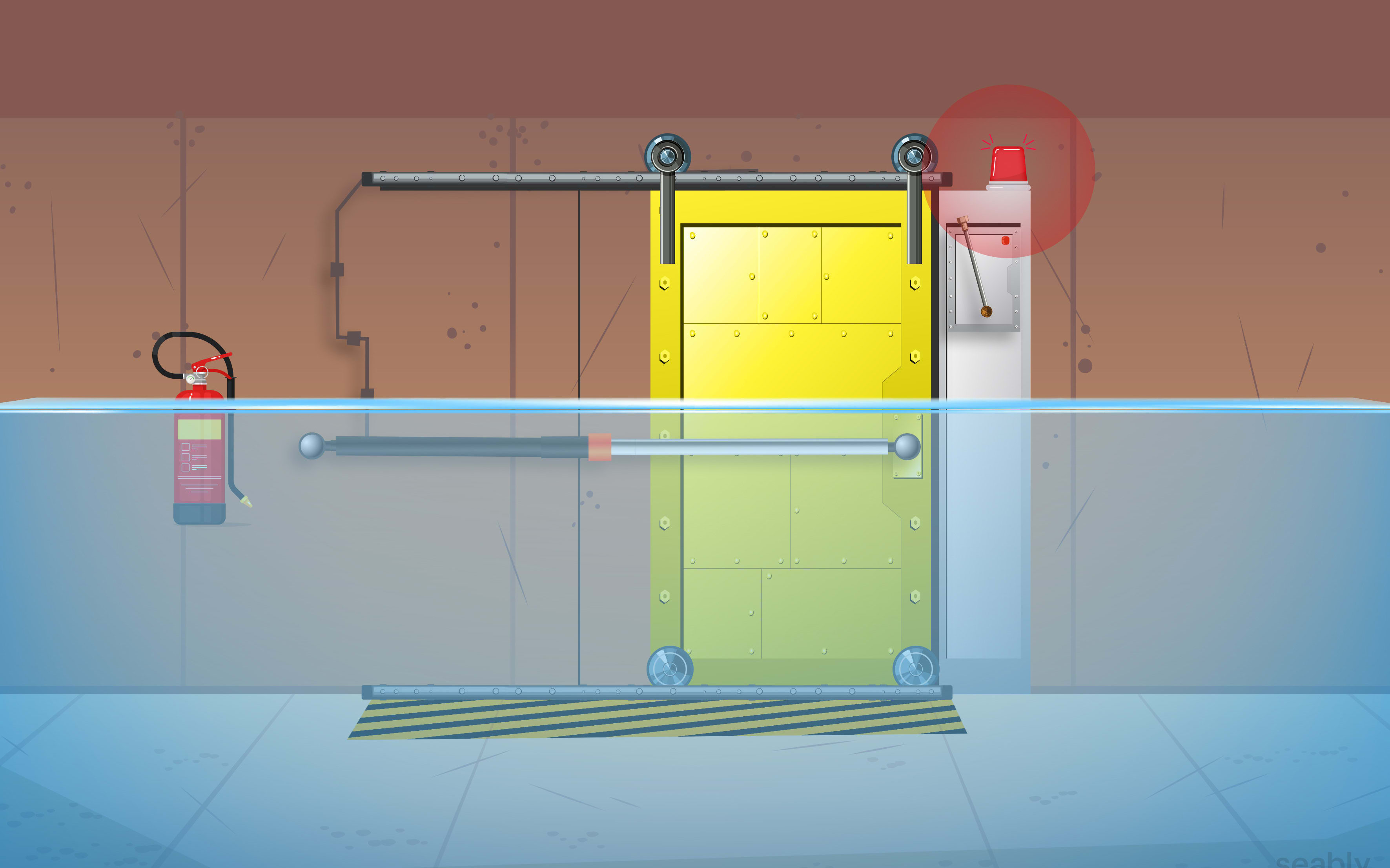 Ship Engine Room Flooding Seably