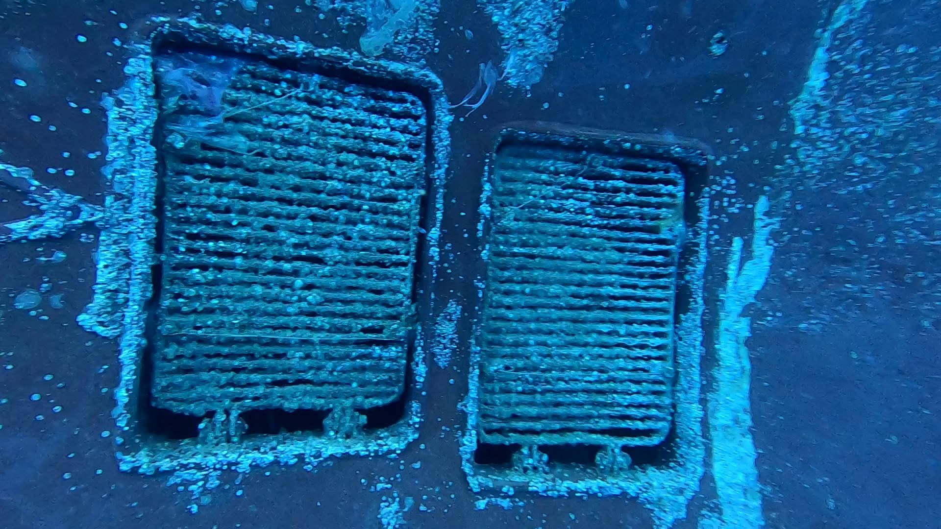 Sea Chest Cleaning — Before & After Underwater, Aqaba