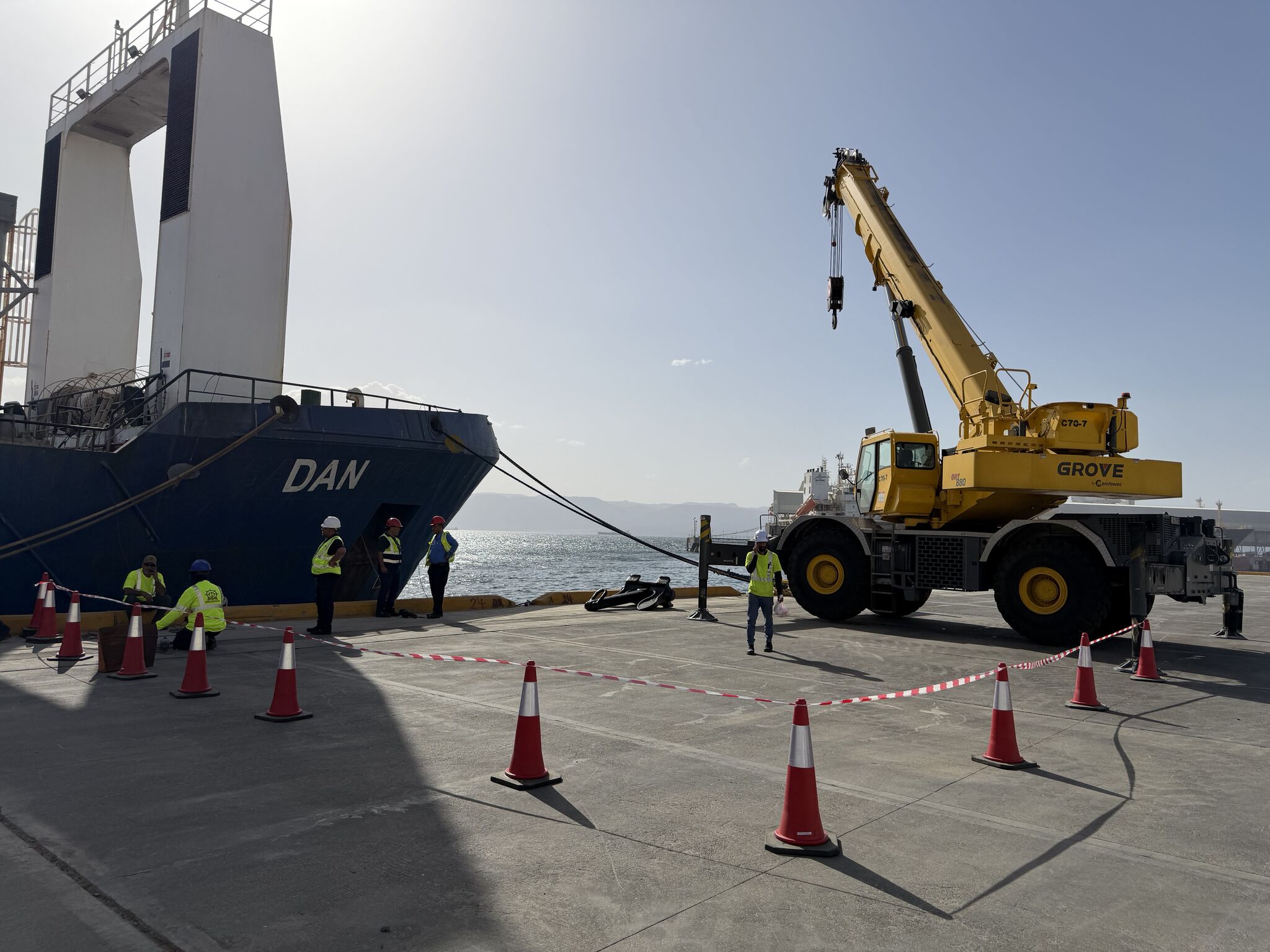 Anchor Replacement Operation — MV DAN, Aqaba Port