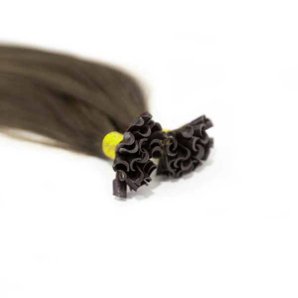 Espresso Nail Tip Hair Extensions - Ultimate Virgin Range - 17 inches / 43 cm
