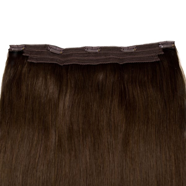 Espresso Human Hair Extensions Clip in 1 Piece