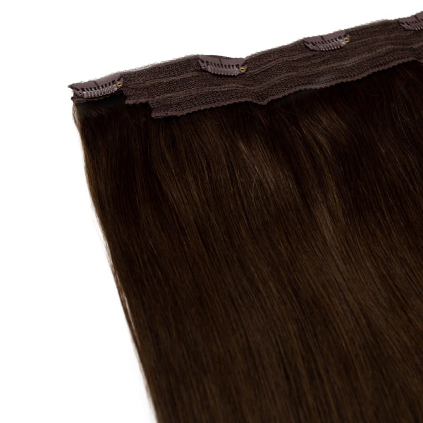Espresso Human Hair Extensions Clip in 1 Piece
