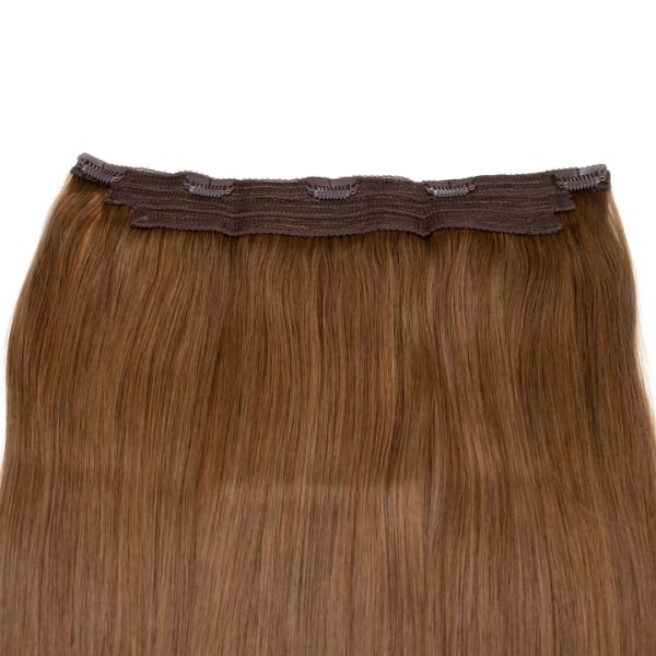 Caramel Human Hair Extensions Clip in 1 Piece