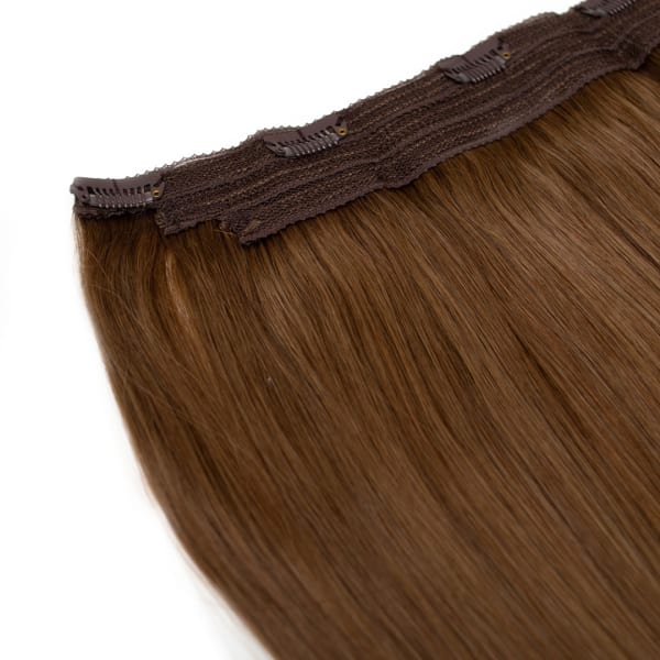 Caramel Human Hair Extensions Clip in 1 Piece