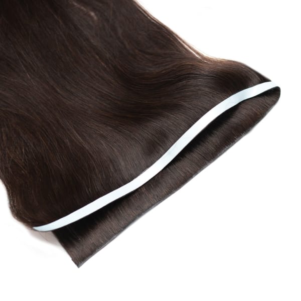 Cacao Tape Weft Hair Extensions Invisible - Ultimate Virgin Range - 17 inches / 43 cm
