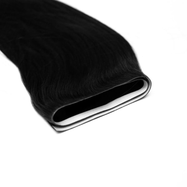 Midnight Tape Weft Hair Extensions Invisible - Ultimate Virgin Range - 17 inches / 43 cm