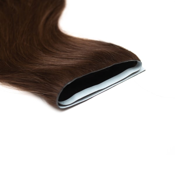 Espresso Tape Weft Hair Extensions Invisible - Ultimate Virgin Range - 17 inches / 43 cm
