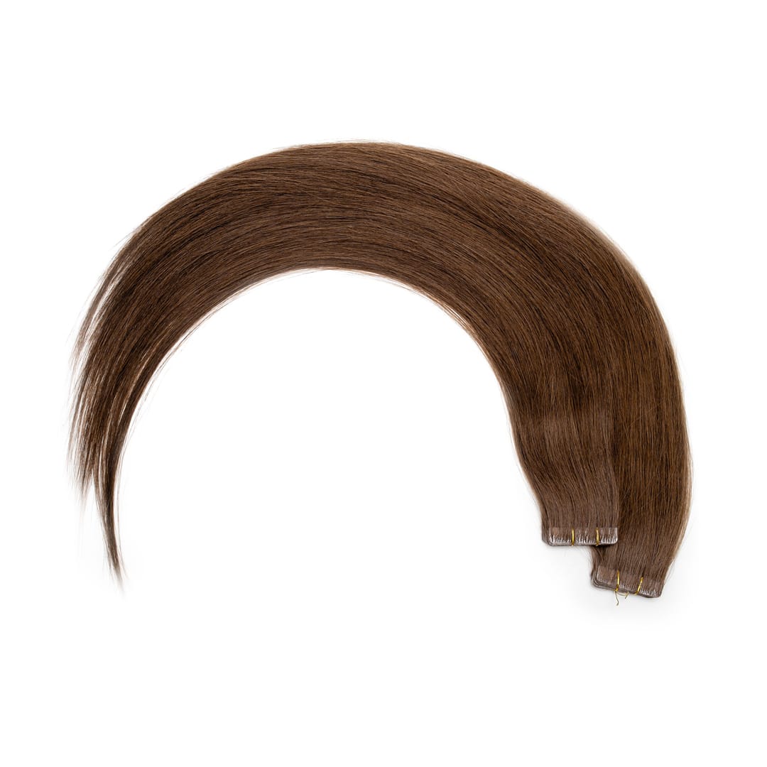 Mocha Tape Hair Extensions Invisible - Ultimate Range - 21.5 inches / 55 cm