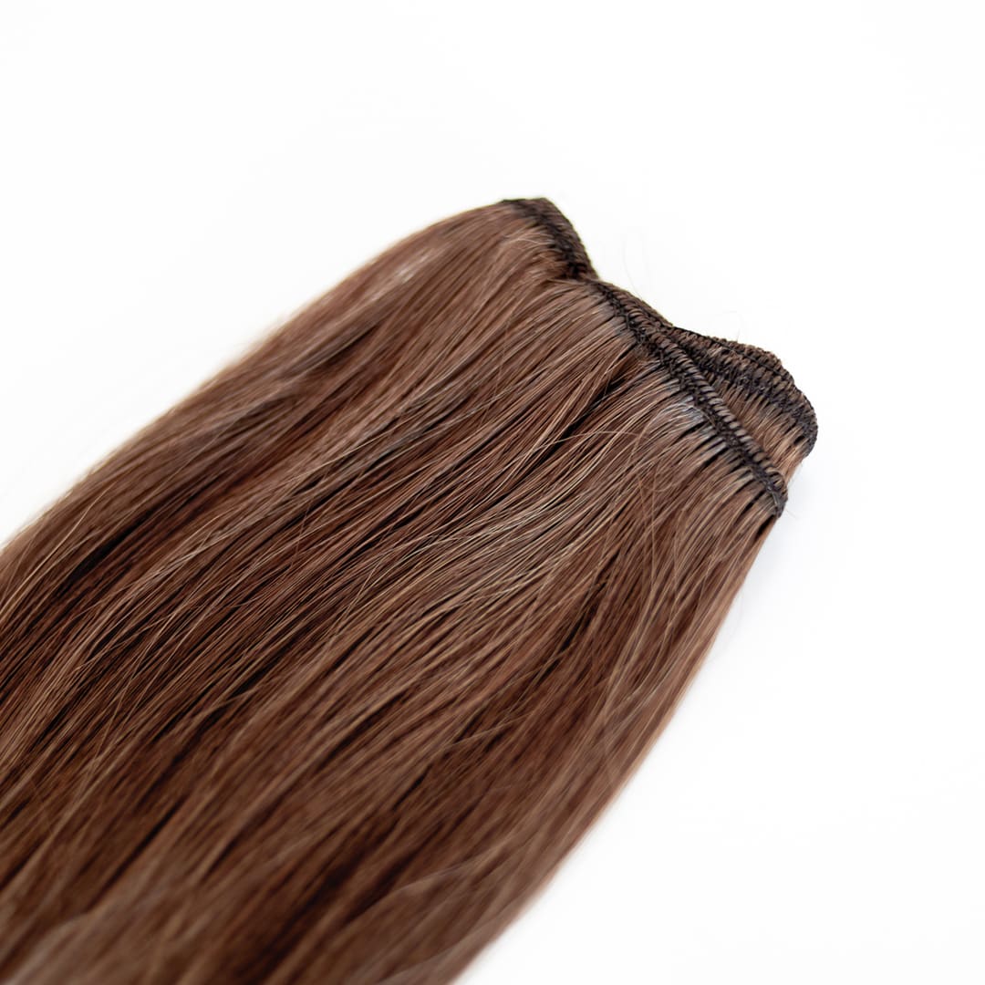Mocha Classic Weft Hair Extensions - Ultimate Virgin Range - 20 inches / 50 cm