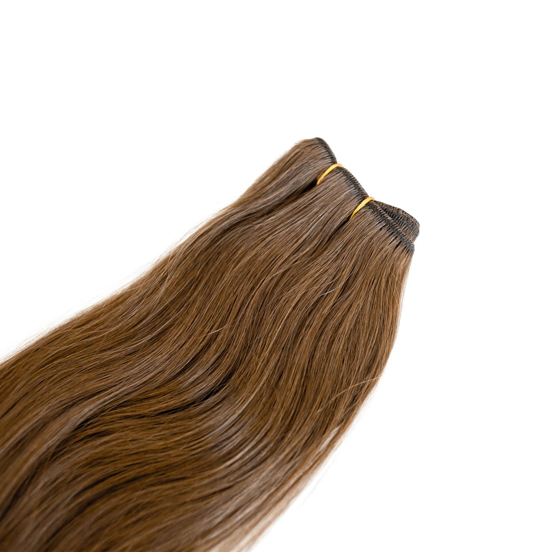 Caramel Classic Weft Hair Extensions - Ultimate Virgin Range - 20 inches / 50 cm